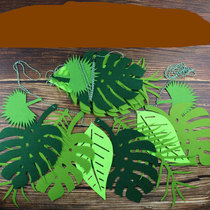 Kindergarten opening season environmental layout materials classroom pastoral wind forest theme ring plant leaf ornaments