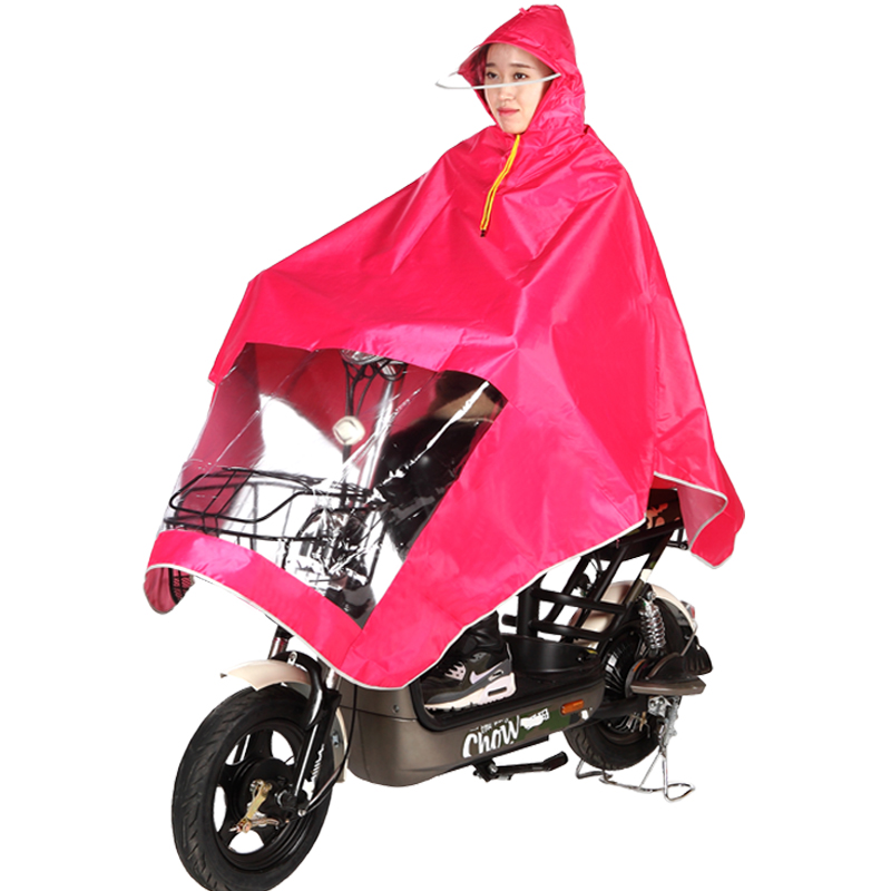 Small electric car raincoat Female small single man raincoat bicycle plus thick waterproof electric car raincoat