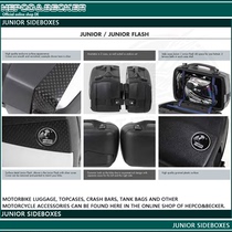 German HEPCO modified motorcycle plastic retro street car fit side box collection recommended JUNIOR JUNIOR JUNIOR