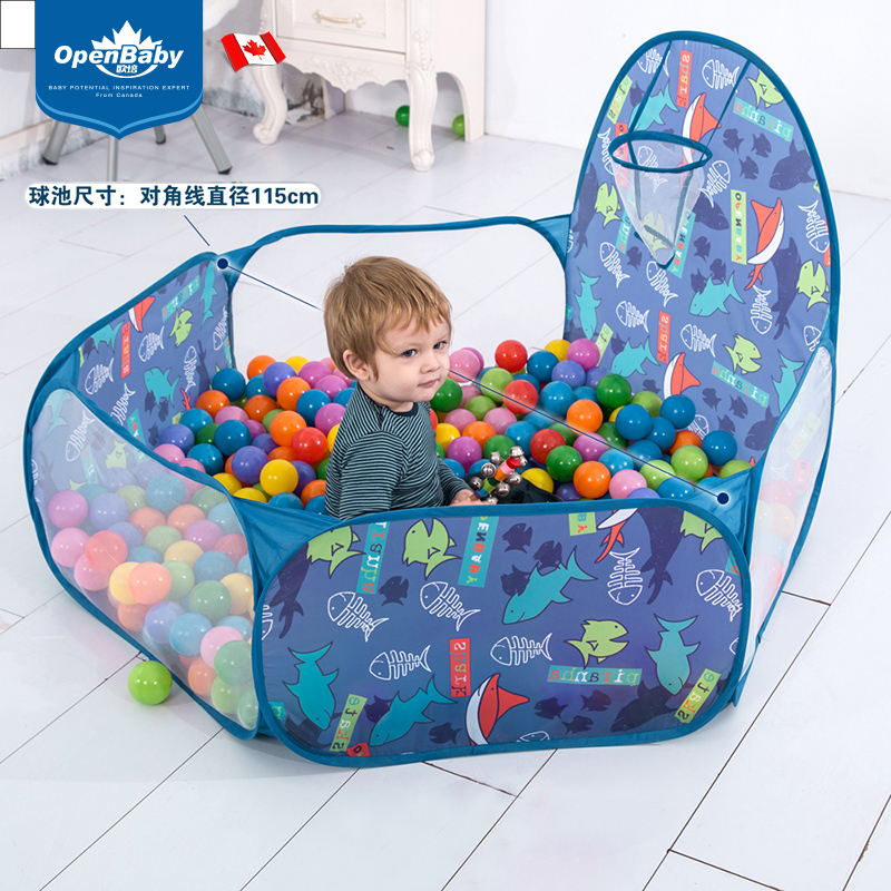Children Tent Marine Ball Pool Indoor baby Colour Popo Ball with throw basket Toys pool Game House Home Fences