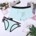 2 cặp đôi đồ lót eo thấp gợi cảm modal cotton nam boxer nữ tam giác U lồi macarons đơn giản quần lót cặp đôi sexy Cặp đôi