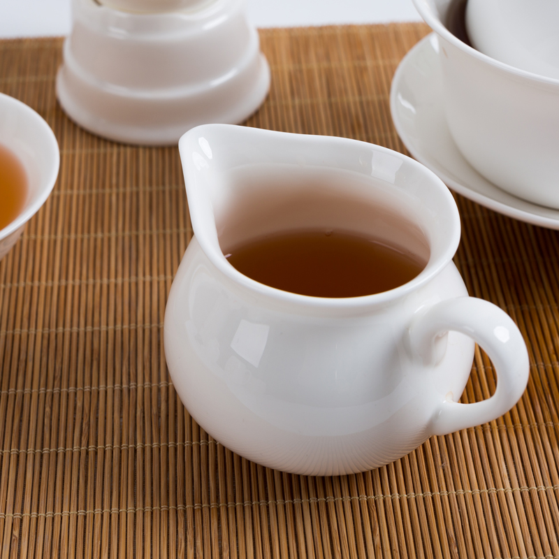 Bone Porcelain Fair Cup ceramic Kung fu Tea with zero matching Tea Instrumental Public Cup Uniform Cup Ware Pure White Fair Cup Korn Tea Furniture