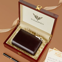 Цветная кожаная красная подарочная коробка, набор, воловья кожа