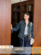 橘子树在哪儿复古正肩软牛仔外套女春季显瘦气质百搭短款夹克上衣