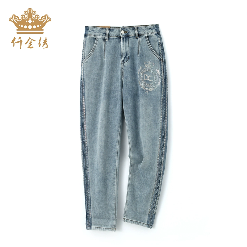 QJX thiết kế ban đầu 2020 quần jeans tính khí mùa hè # 9017 - Quần jean