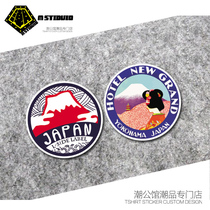 JDM Fuji Mountain Cartoon Stickers Kimono Car Window Retrofit Daily Car Sticker Scratchback Decorative Sticker Reflective Sticker