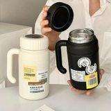 沐韩 Вместительный и большой высококачественный кофейный стакан из нержавеющей стали