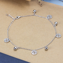 Baishi silver sincere copper coin bracelet female Bell ancient style 925 silver Lady 2020 sound fashion