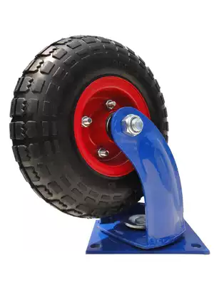 Victorious heavy-duty solid rubber tires 10-inch fixed universal activity industrial casters wear-resistant and inflation-free
