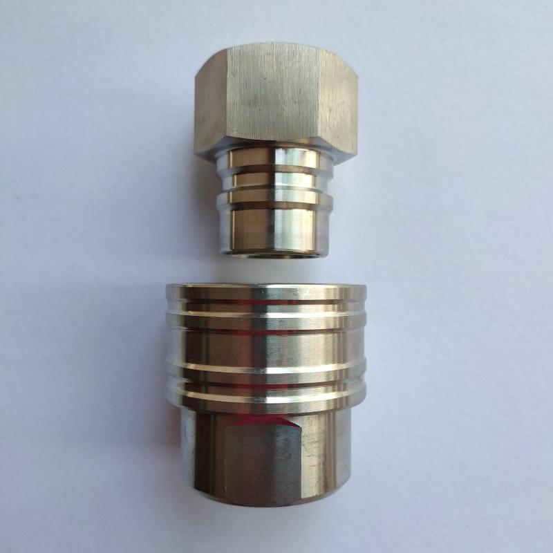 Stainless Steel 304 Material Open-Type 1inch Hydraulic Quick Connector Dn25 Straight-Through Internal Thread Pull-In Connector