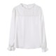 Stand collar chiffon shirt women spring 2023 new fashion loose solid color long-sleeved top foreign style beautiful small shirt