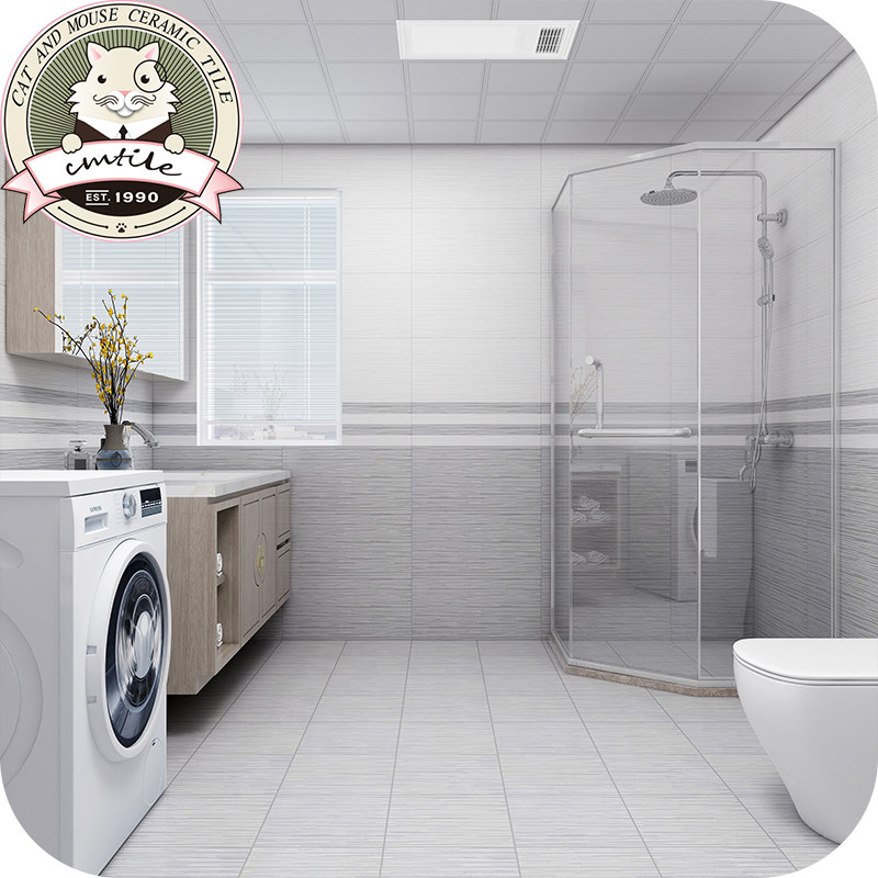 Nordic solid color brushed bright glazed tile simple black and white gray 600X600 living room bedroom non-slip floor tile kitchen and bathroom tiles