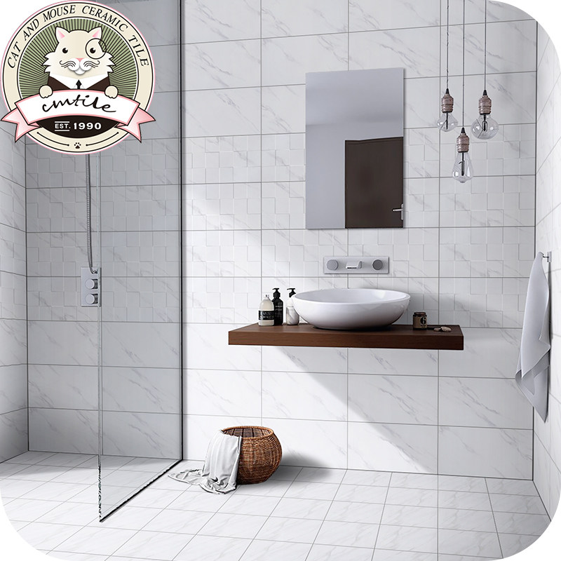 Nordic Minimalist Jazz White Tile Makeup Room Kitchen Wall Brick Balcony Bathroom Floor Tiles 300 300 * 600