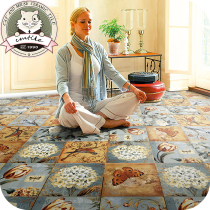 European-style retro tile Kitchen bathroom living room non-slip wear-resistant floor tile Art background wall tile 300*300