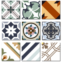 European-style retro art color tile Antique brick Balcony Kitchen bathroom Restaurant floor tile Wall tile 300