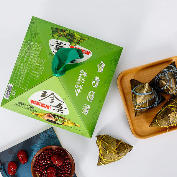 壹品稻香 珍素 端午粽子礼盒 豆沙粽+蜜枣粽 共400g 天猫优惠券折后￥13.9包邮（￥23.9-10）