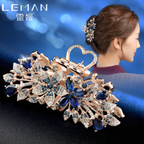 New snatch clip hairclip Korean simple adult hair accessories rhinestone hair grab large clip clip clip hair hairpin female head jewelry
