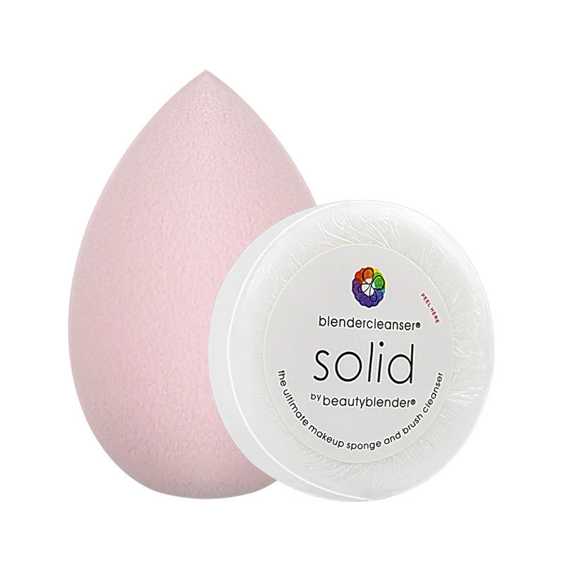 Пудра-блендер Beauty egg + мини чистое мыло beautyBlender спонж для макияжа