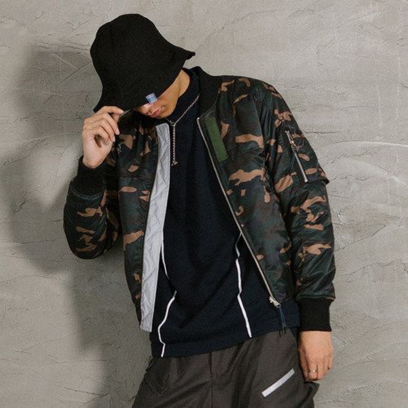 Recommended Goods: Couple's Reversible Camouflage Short Bomber Jacket Recommended Goods: Couple's Reversible Camouflage Short Bomber Jacket
