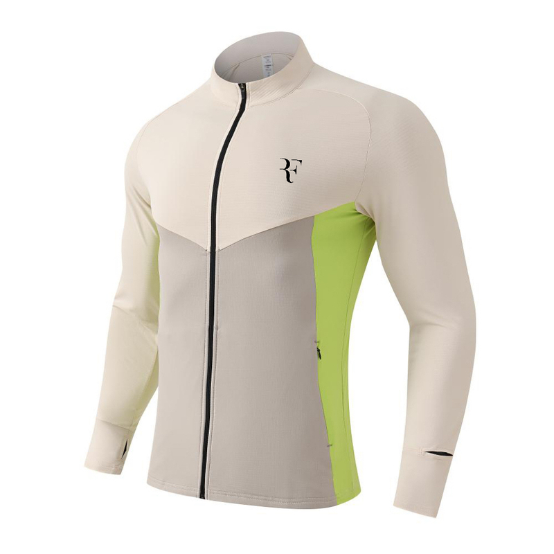 2025 New Federer Tennis Clothing Men's Long-Sleeved Long Pants Sports Casual Running Fitness Training Clothing Jacket