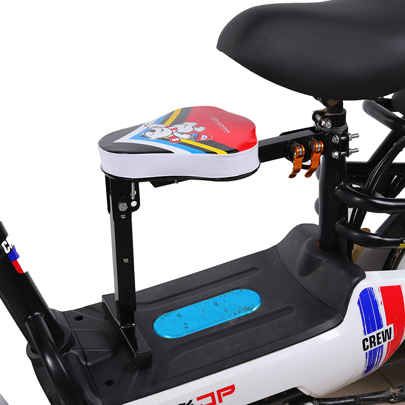 Electric car preposition child seat baby electric car front folding folding seat pedal front quick detached children sitting chair