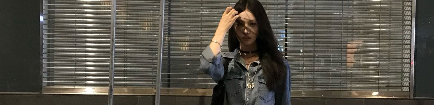 수정 에디션 2026 조기 가을철 실크 레트로 데님 맨위 여성 여름 단 닝 프로필 모양 와 성별 데님 셔츠 상세 이미지 144