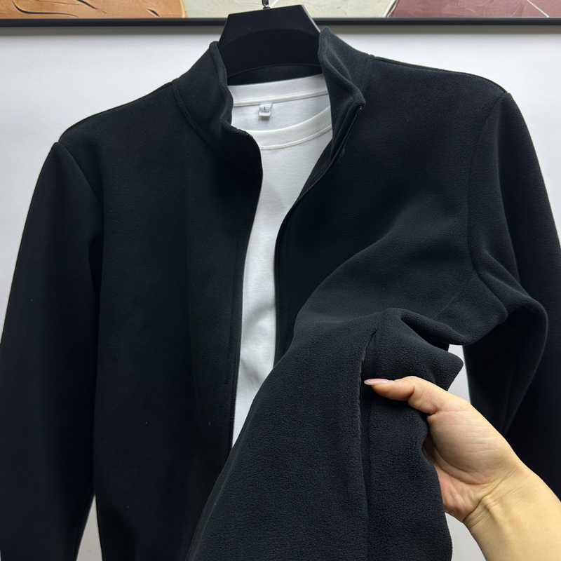 Affordable Alternative to Big-Name Brands: Men's Fleece Jacket, Autumn and Winter Style, Casual High-End Warm Outdoor Jacket with Fleece Lining for Men Affordable Alternative to Big-Name Brands: Men's Fleece Jacket, Autumn and Winter Style, Casual High-End Warm Outdoor Jacket with Fleece Lining for Men