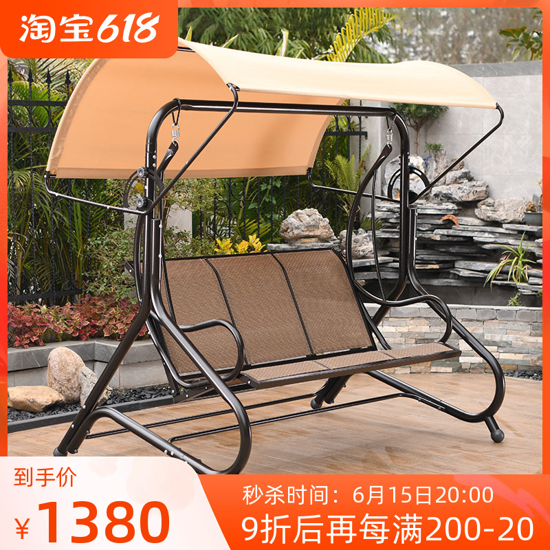 Outdoor Swing outdoor Garden Outdoor Garden Rocking Chair Villa Yard Trio Swing of the Swings Teslin Suspension Chair Casual Patio SWING