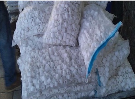 Jiangxi Te-level high-quality glass biological ring (with mesh bag) Filter material for fish tank fish tanks