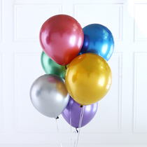 18 inch metal silver wedding decorated birthday arranged childrens romantic wedding room thickening latex party balloon