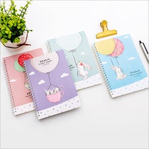 A5 coil notebook student with female Korean hipster college student notepad stationery