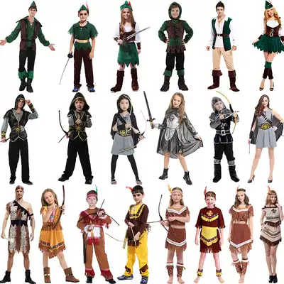 HALLOWEEN CHILDREN COSPLAY costume Toddler mask Prom hunter performance costume Indian Princess Prince costume