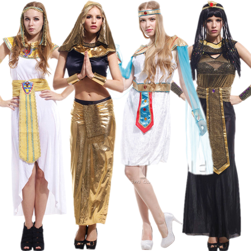 Halloween children's COSPLAY costume male adult mask Cleopatra robe Egyptian princess female dress