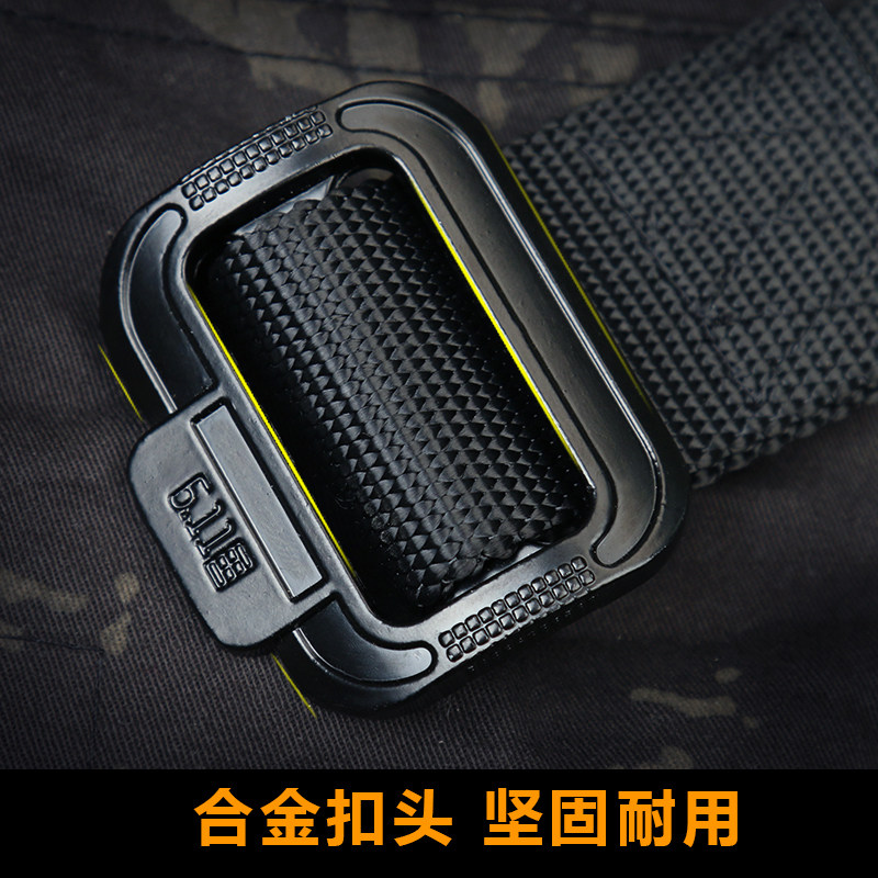 Outdoor tactical belt men's and women's multi-functional canvas nylon field military training inner belt