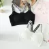 2 mảnh Quần vest vest quấn ngực đồ lót nữ ống top bra nữ thể thao ngắn học sinh trung học nữ sinh Hàn Quốc