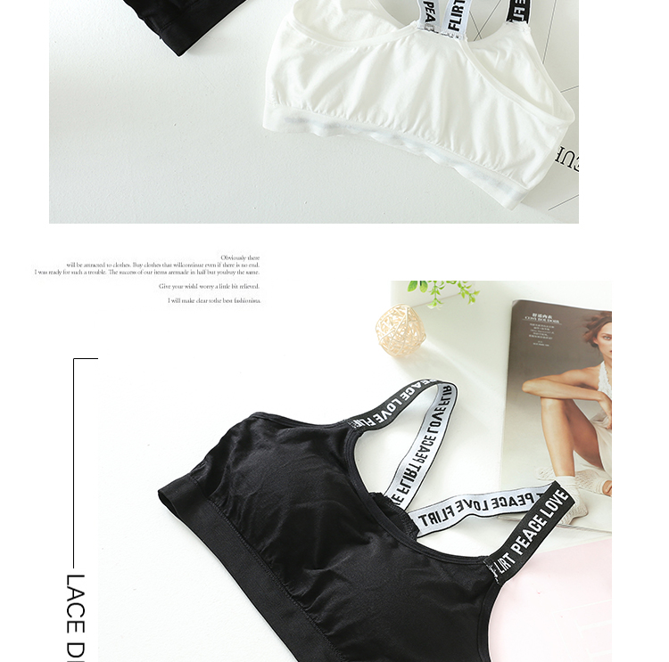 2 mảnh Quần vest vest quấn ngực đồ lót nữ ống top bra nữ thể thao ngắn học sinh trung học nữ sinh Hàn Quốc thời trang cao cấp
