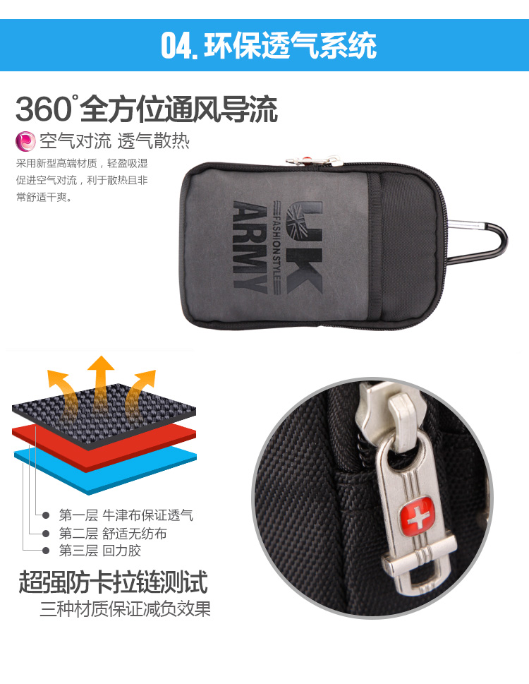 Điện thoại di động vành đai vành đai nam vành đai mặc vành đai thể thao 4.7 5.5 6 inch túi điện thoại di động túi nhỏ túi vành đai túi điện thoại đeo thắt lưng