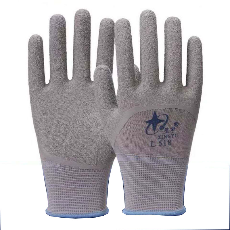 Zhengzong Sing Yu Labor Protection Gloves L518 Grey Wrinkled Wear L508 Anti-slip Large Number Site Reinforce Workers' Wood-Taobao