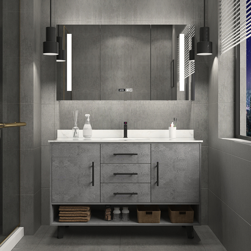 Nordic bathroom cabinet combination toilet washstand smart mirror modern minimalist washbasin bathroom washbasin cabinet