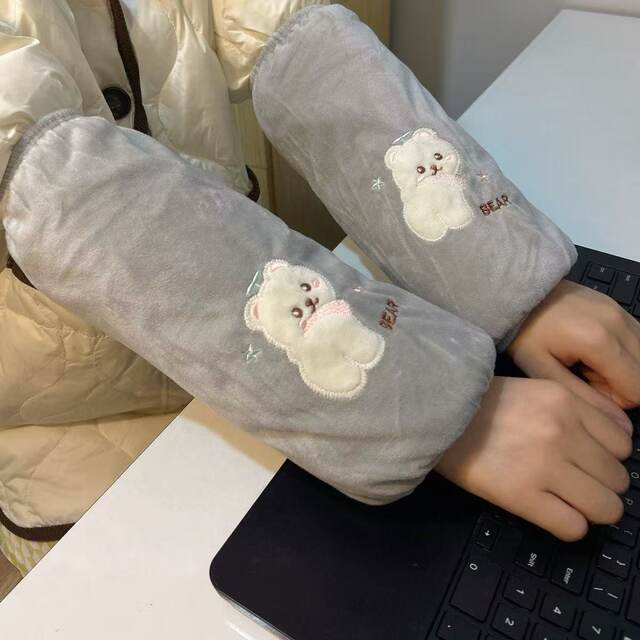 Long autumn and winter sleeves, stain-resistant and anti-fouling sleeves, cute student sleeves, work down jackets, adult sleeves