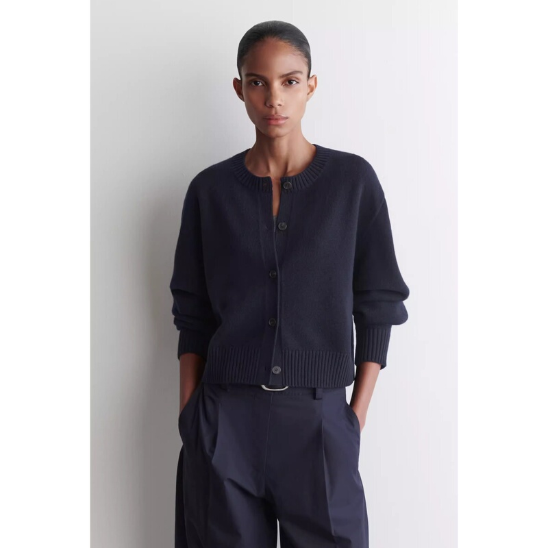 C@Szg2025 Autumn New Women's Casual Merino Wool Cardigan Knitted Jacket 1294776002