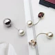 Phiên bản tiếng Hàn của ngọc trai cao cấp rhinestone trâm cài pin nữ khóa khăn quàng cổ khóa từ pin cổ áo kẹp cổ áo kẹp pin ghim cài áo Trâm cài