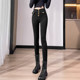 Leggings for women's outerwear autumn small-leg pants 2024 spring new style elastic high-waist tight little black pants plus velvet pencil trousers