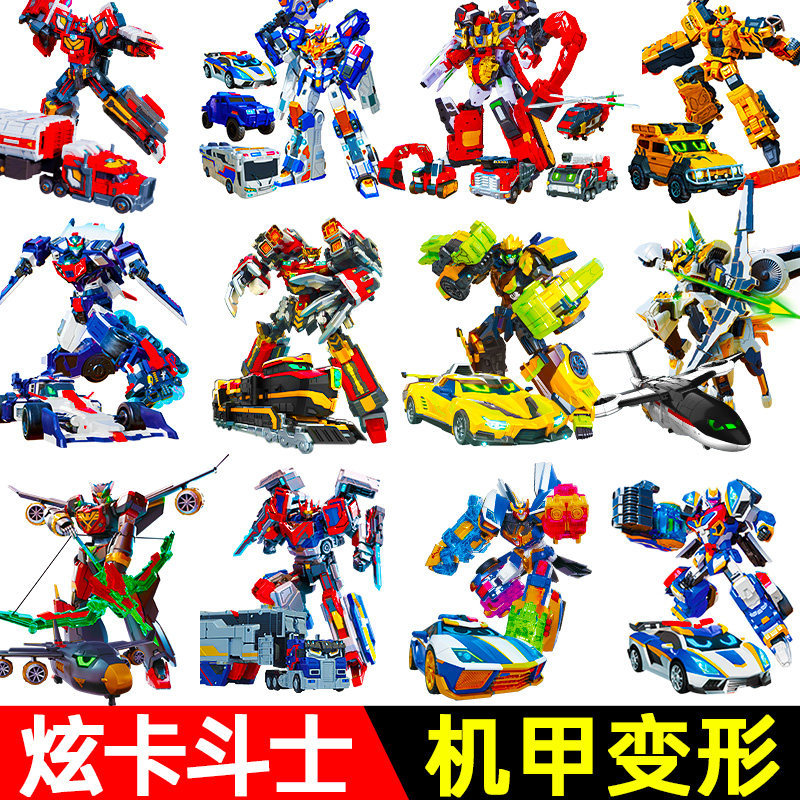 Shine Card Fighter 3 Heavy Rail Giant God Season 3 Silver Wing Knight Transforming Car Robot Speed Phantom Toy 2