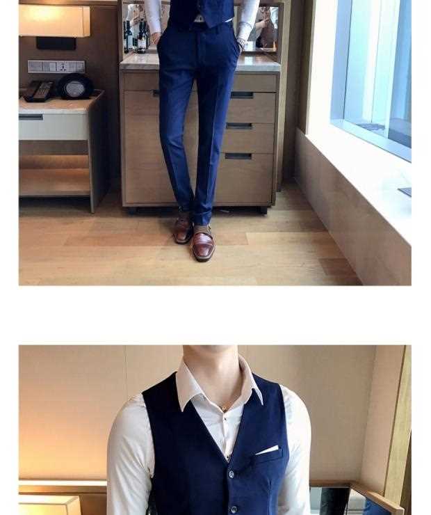 Quần áo nam đẹp nhất phù hợp với vest vest ba mảnh phiên bản Hàn Quốc của nhóm phù rể tự tu áo dài nam