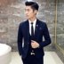 Ba mảnh phiên bản Hàn Quốc của bộ đồ mỏng phù hợp với nam giới tự tu trang phục chuyên nghiệp trang phục sinh viên đại học Lang nhóm trang phục phù hợp áo vest nam đẹp Suit phù hợp