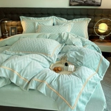 Антистатический зимний пододеяльник, утепленный коралловый двусторонний комплект, легкий роскошный стиль, 4 предмета