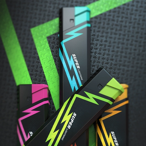 Креативная неоновая трендовая взрывобезопасная безопасная электронная ветрозащитная зажигалка