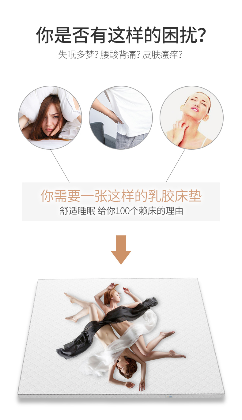 乳胶发泡发明者 Dunlopillo 高端特拉雷 乳胶床垫 5cm/1.5*2m 图5