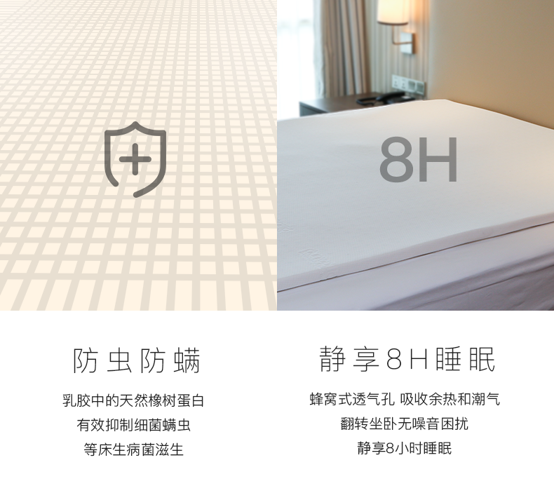 乳胶发泡发明者 邓禄普 93%天然乳胶床垫 1*2m*2.5cm 图8